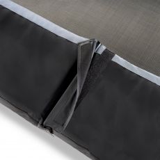 Батут EXIT PeakPro 275 x 458 см, black, зі сходами і сіткою